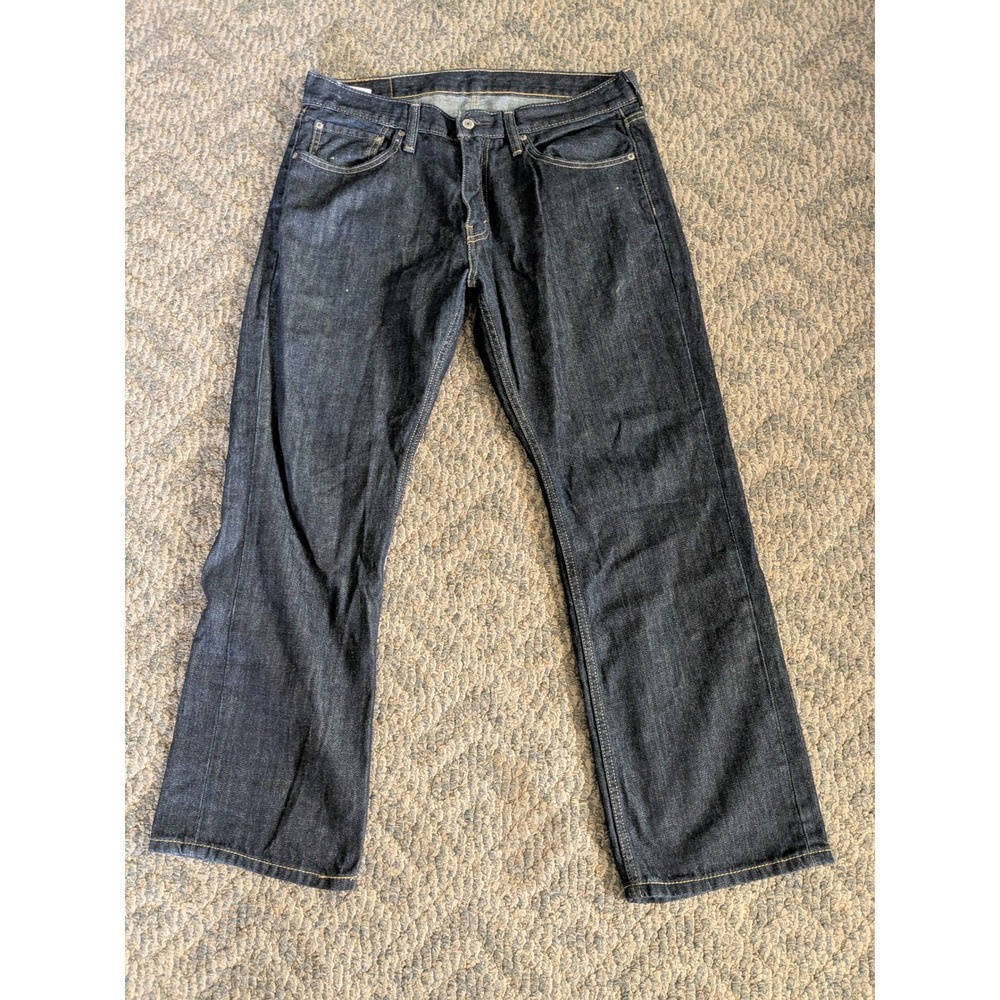 Levis 559 Relaxed Straight Jeans Mens 34x30 Dark Wash Indigo Denim 34 x 30